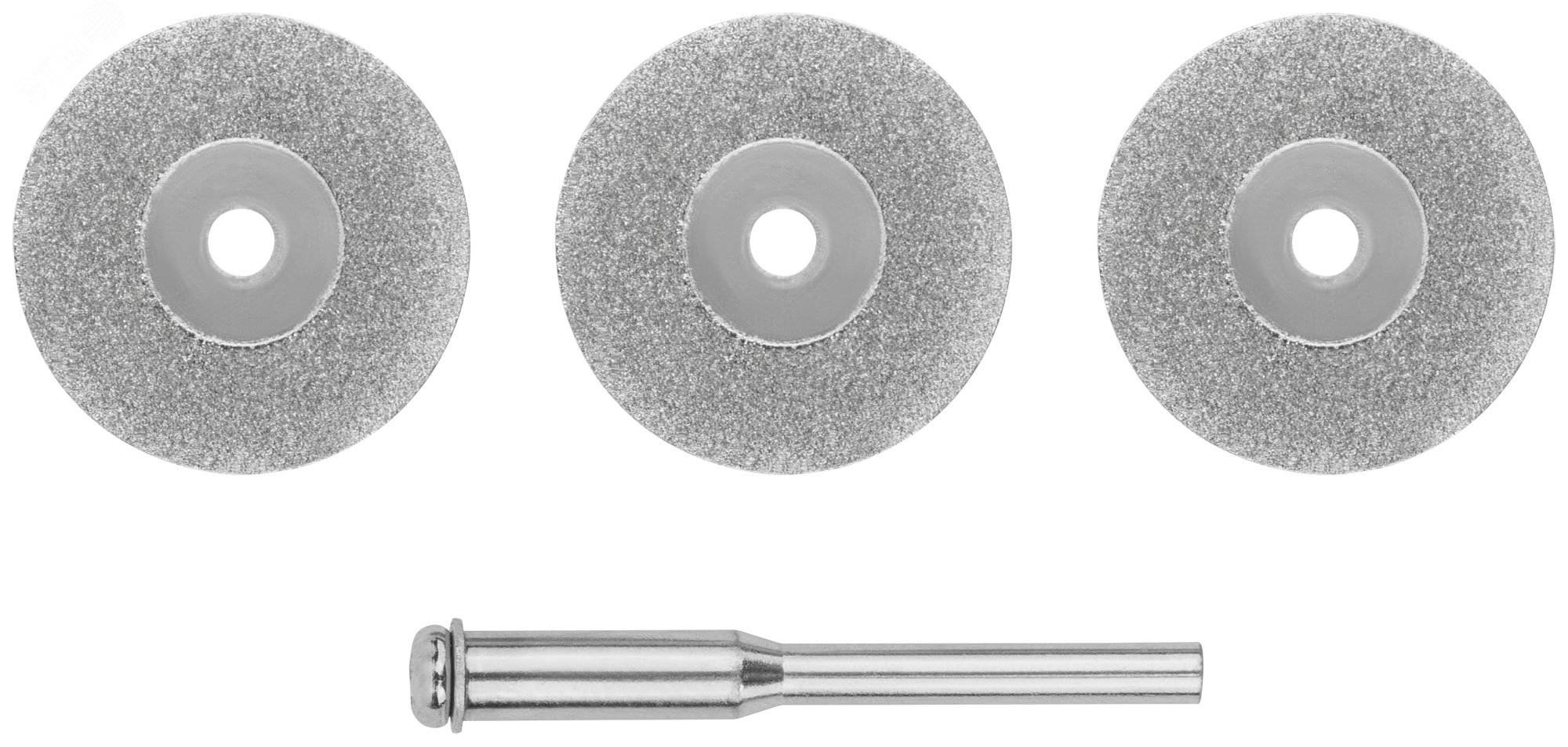 Изображение товара Круги отрезные алмазные FIT IT 22 мм 0,5 мм с штифтом, упаковка 3 шт