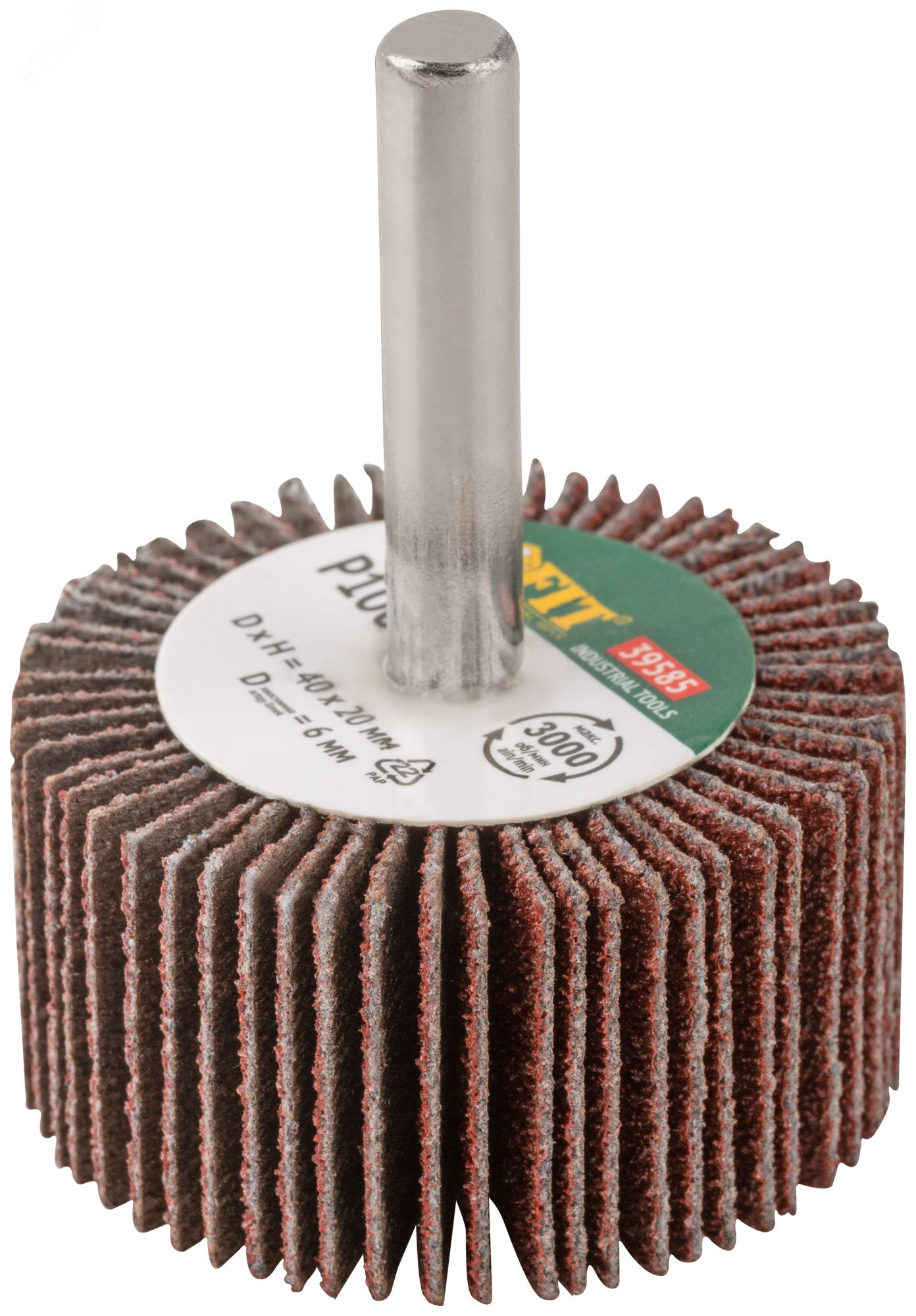 Изображение товара Диск лепестковый радиальный 40х20х6 мм для дрели FIT Р 100 Изображение товара Диск лепестковый радиальный 40х20х6 мм для дрели FIT Р 100