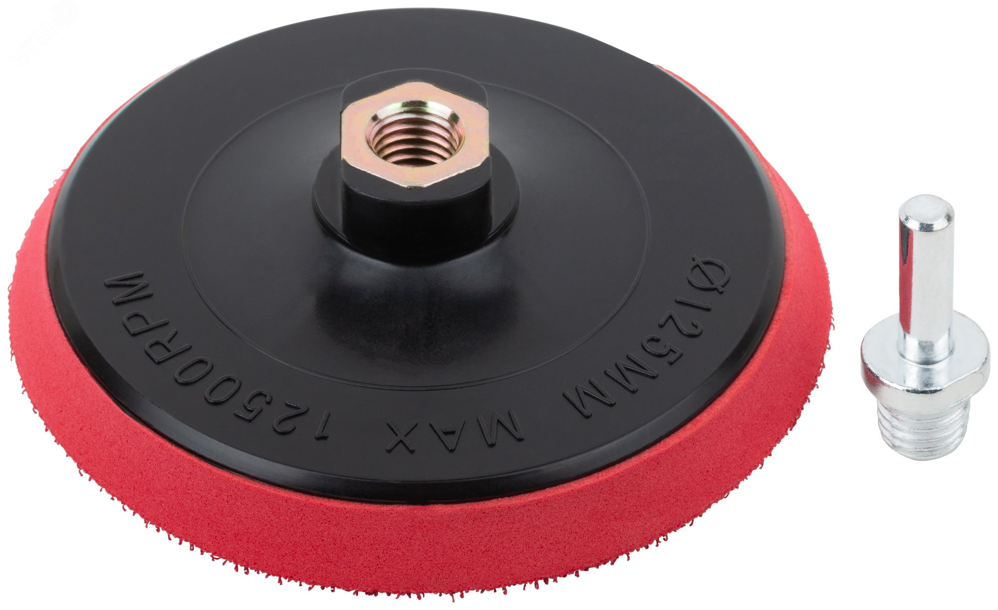 Изображение товара Диск шлифовальный FIT IT 125x10 мм с липучкой и переходником Изображение товара Диск шлифовальный FIT IT 125x10 мм с липучкой и переходником