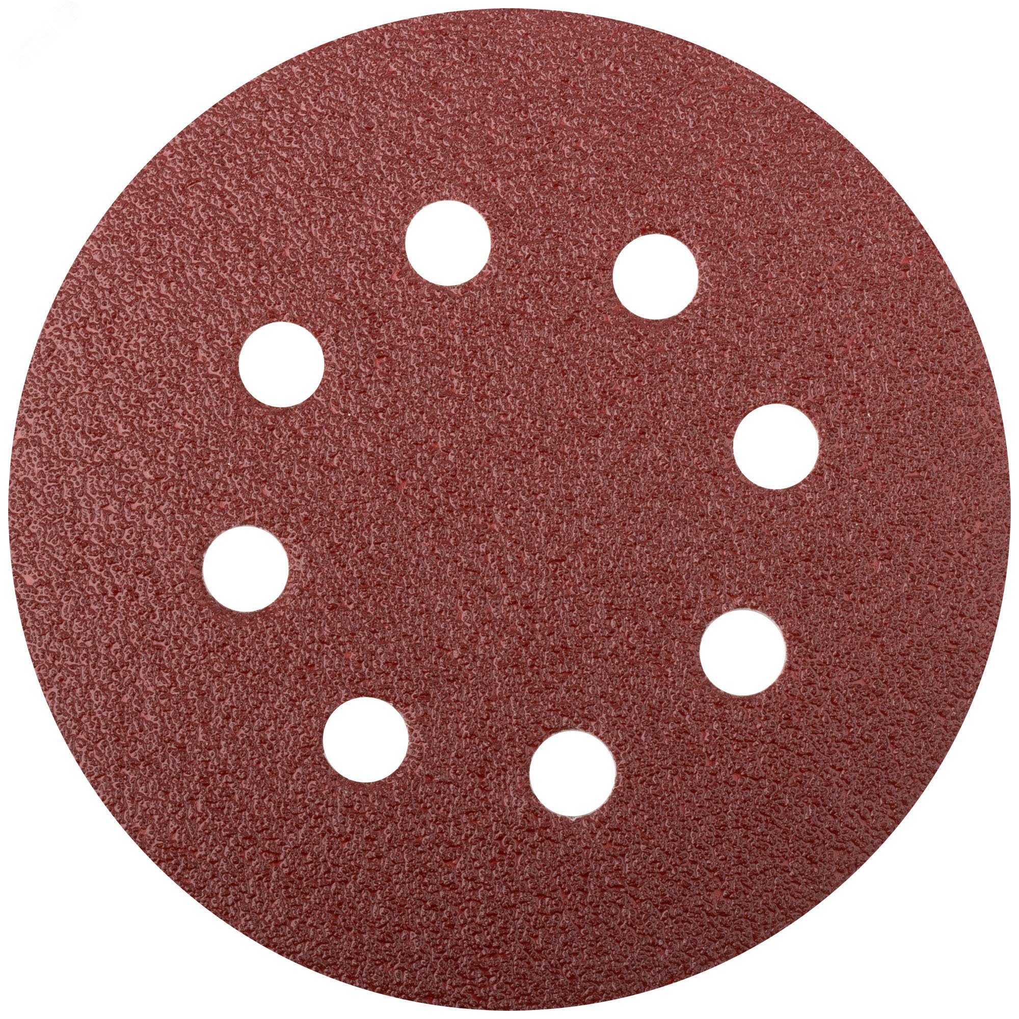 Изображение товара Круги шлифовальные 125 мм с отверстиями и липучкой, набор 5 шт, P60