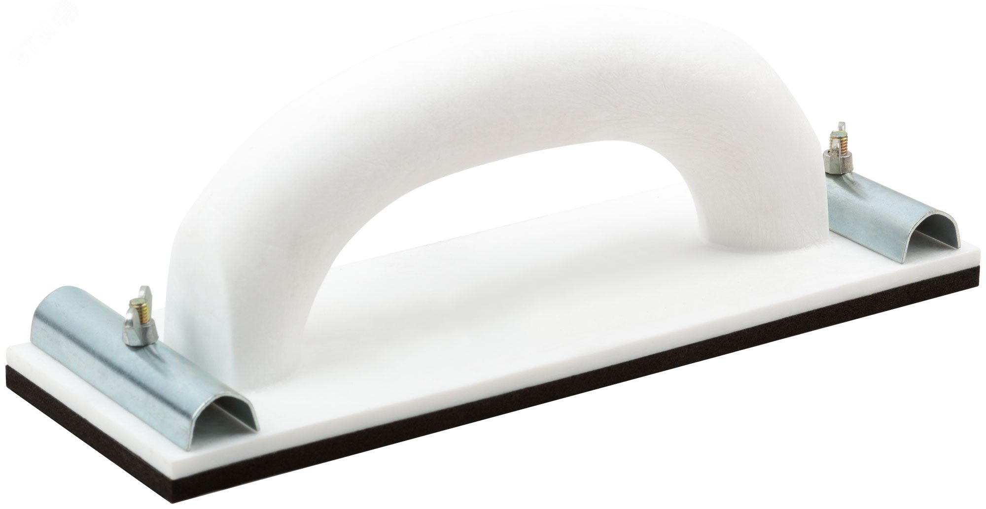 Изображение товара Терка д/наждачной бумаги пластиковая с металлическими прижимами 230х80 мм