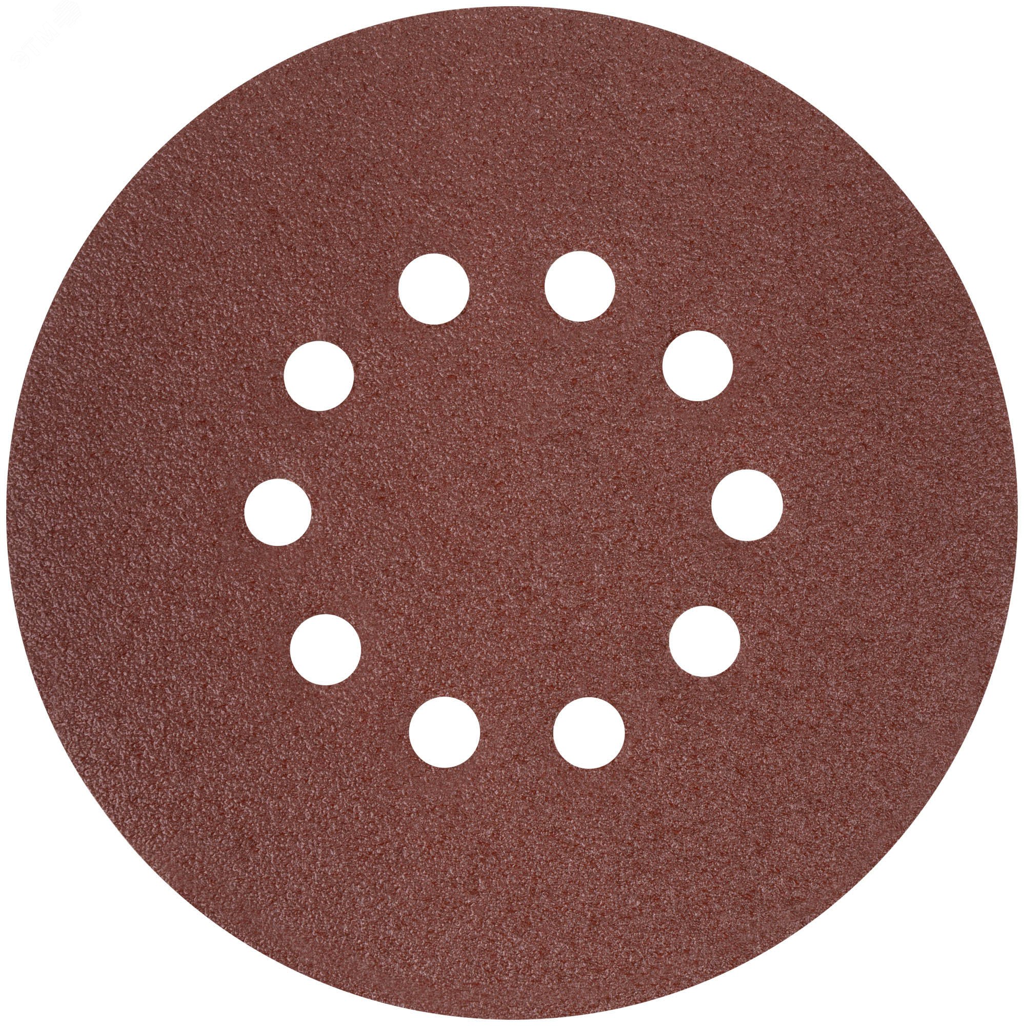 Изображение товара Круги шлифовальные с отверстиями 225 мм 5 шт. алюминий-оксидные с липучкой