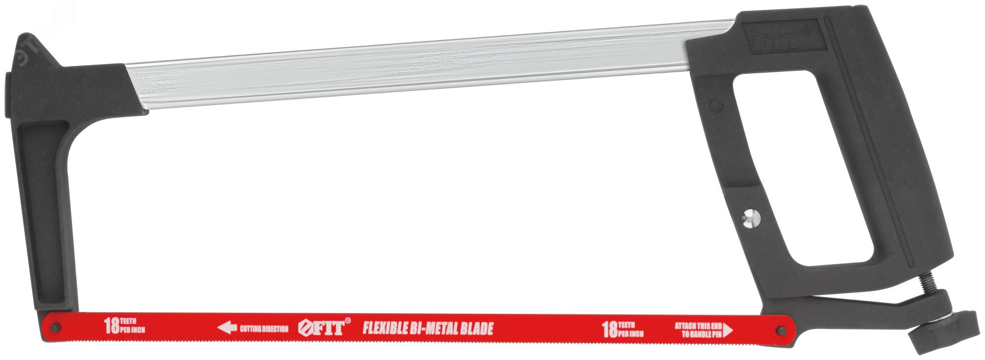 Изображение товара Ножовка по металлу 300 мм Профи (регулир.натяг, возможность работы под углом 45 гр), полотно Bi-Metal (шт)
