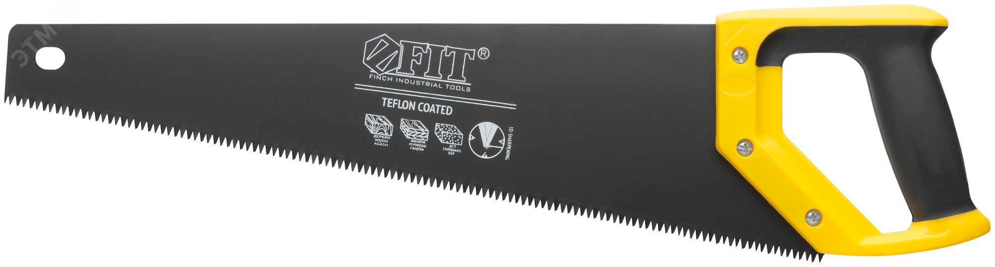 Изображение товара Ножовка по дереву FIT IT 450 мм с тефлоновым покрытием