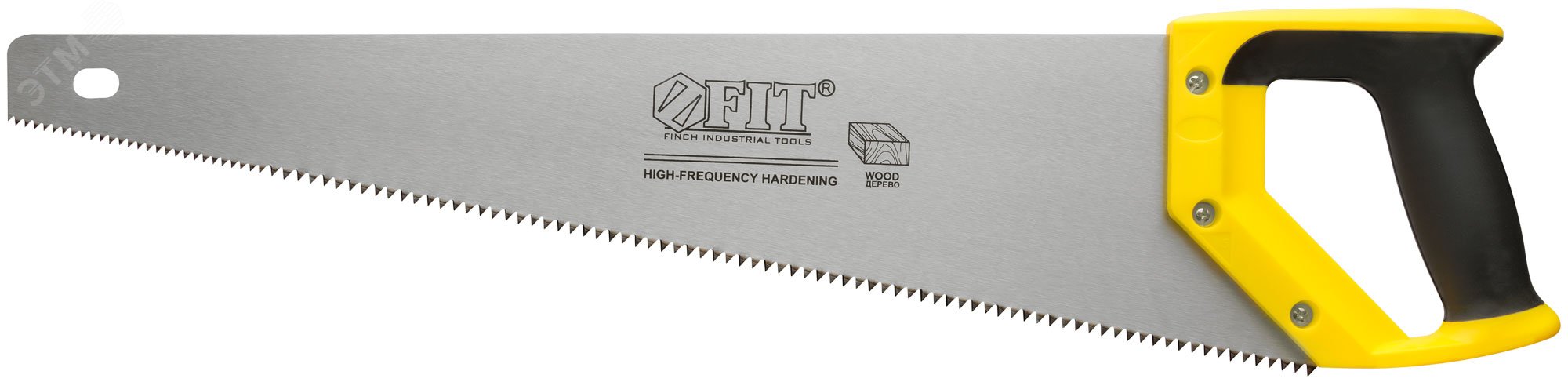 Изображение товара Ножовка по дереву FIT IT 500 мм с крупным кален.зубом 5 TPI