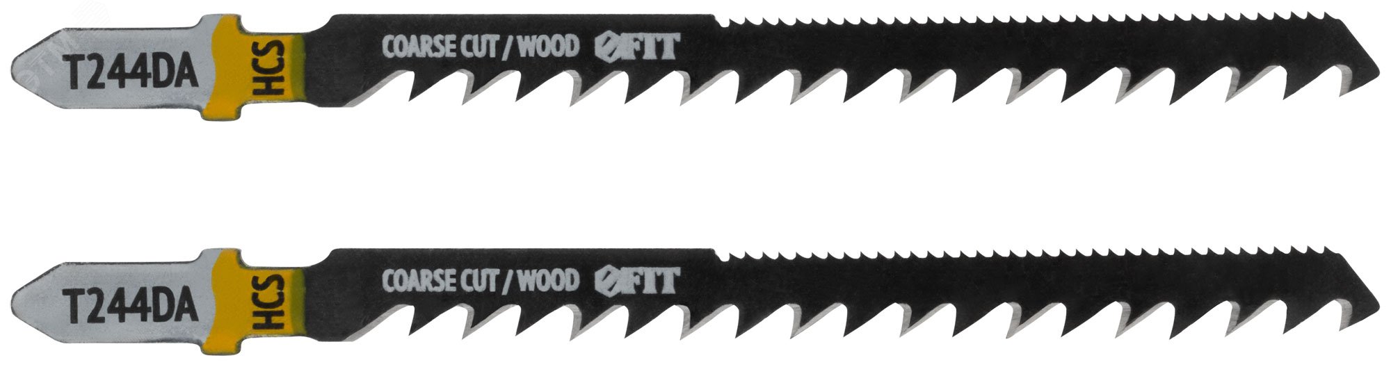Изображение товара Полотна по дереву двусторонние T244DA SHлифованные зубья для электролобзика 75 мм 2 шт