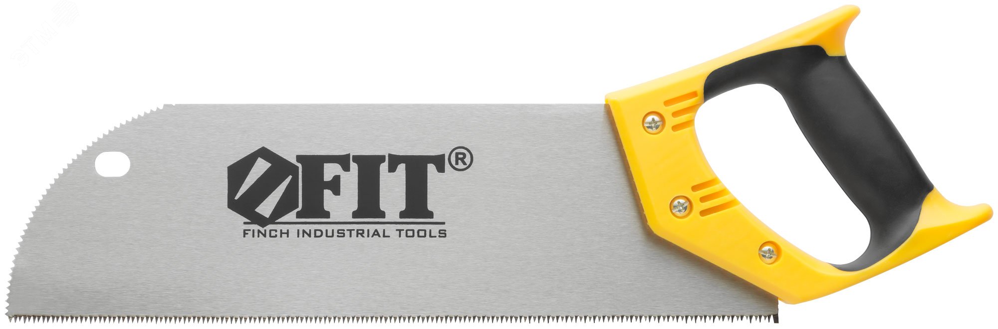 Изображение товара Ножовка по фанере с запилом 350 мм 12 TPI черно-желтая ручка