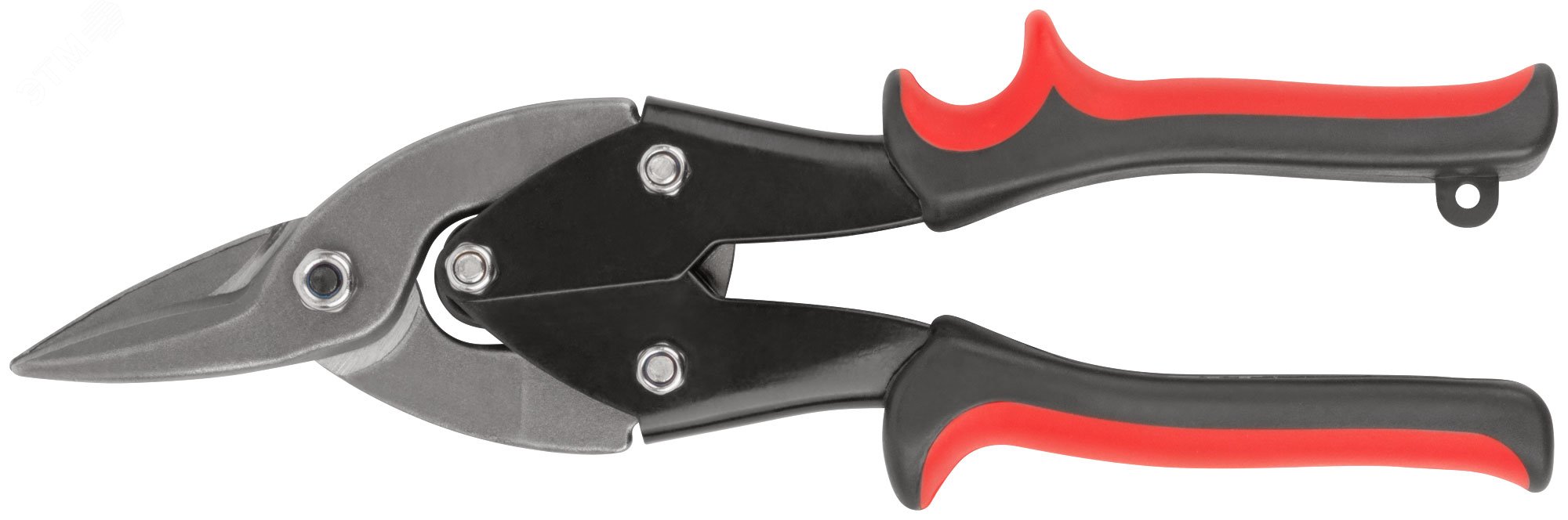 Изображение товара Ножницы по металлу усиленные CrV Профи прорезиненные ручки левые 250 мм