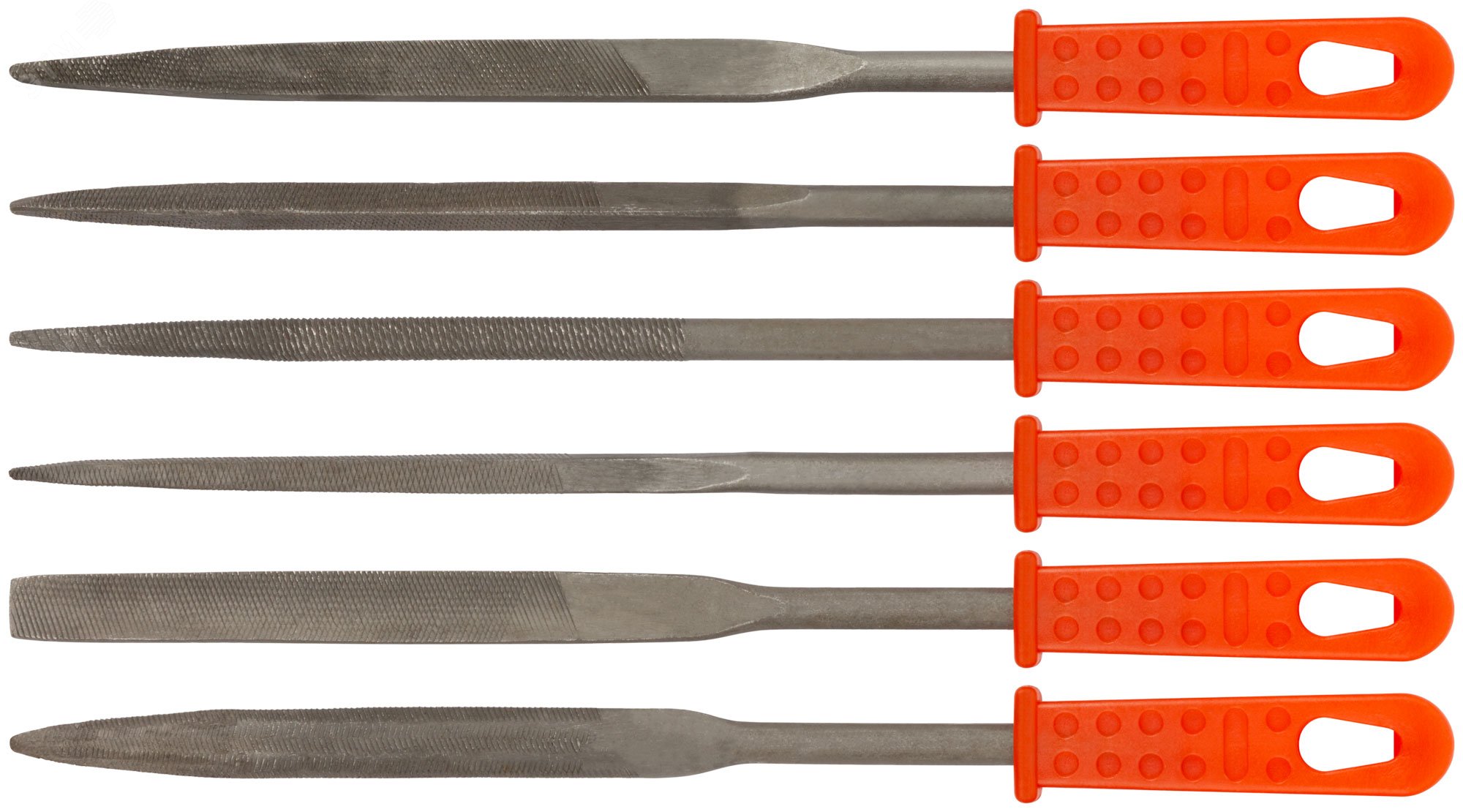 Изображение товара Надфили пластмассовая ручка 5х140 мм, 6 шт (шт)