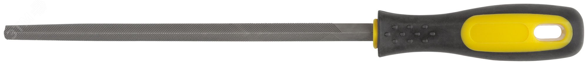 Изображение товара Напильник FIT IT трехгранный с прорезиненной ручкой 200 мм