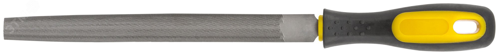 Изображение товара Напильник полукруглый 200 мм с прорезиненной ручкой FIT IT