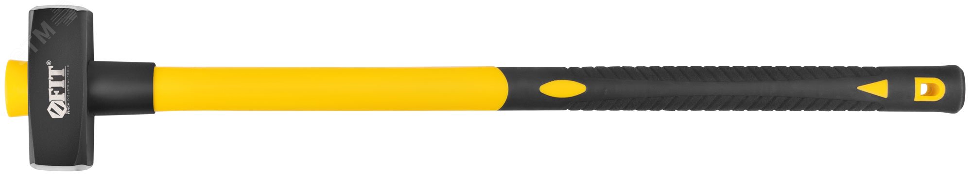Изображение товара Кованая кувалда FIT 900 мм 4 кг удлиненная рукоятка металлическая с фиберглассом