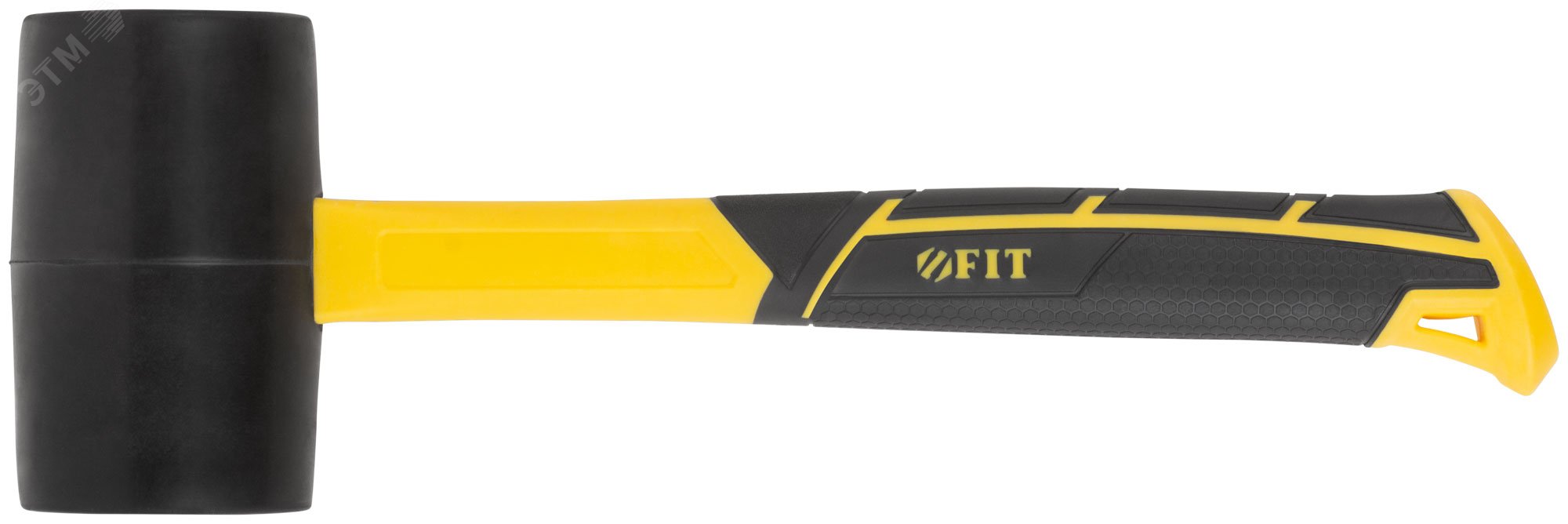 Изображение товара Киянка резиновая с фиберглассовой ручкой 65 мм (680 г) для строительства и ремонта