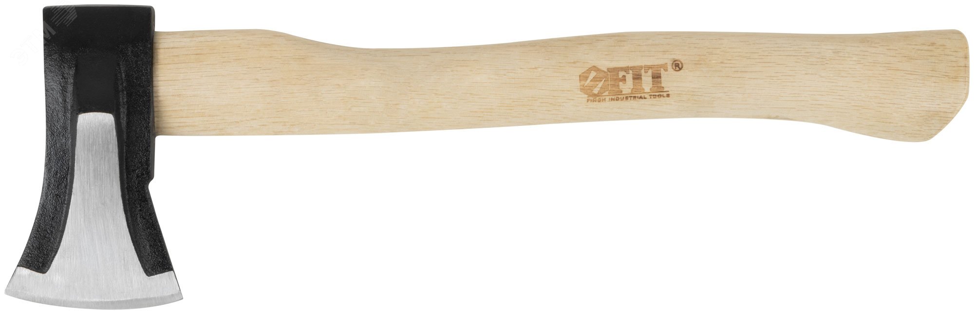 Изображение товара Топор-колун ушастый кованый деревянная ручка 1000 г