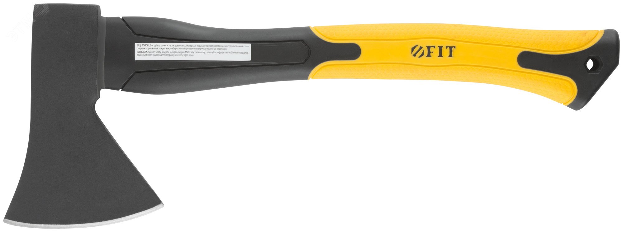 Изображение товара Топор кованая усиленная сталь 600 г с фиберглассовой ручкой универсальный