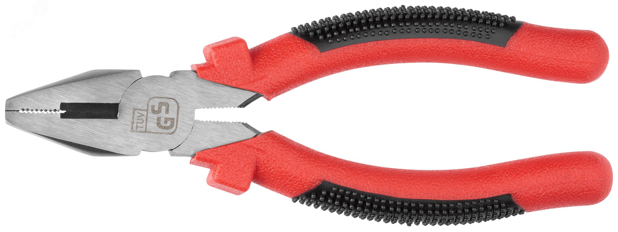 Изображение товара Плоскогубцы комбинированные Стандарт FIT 165 мм красно-черные пластиковые ручки