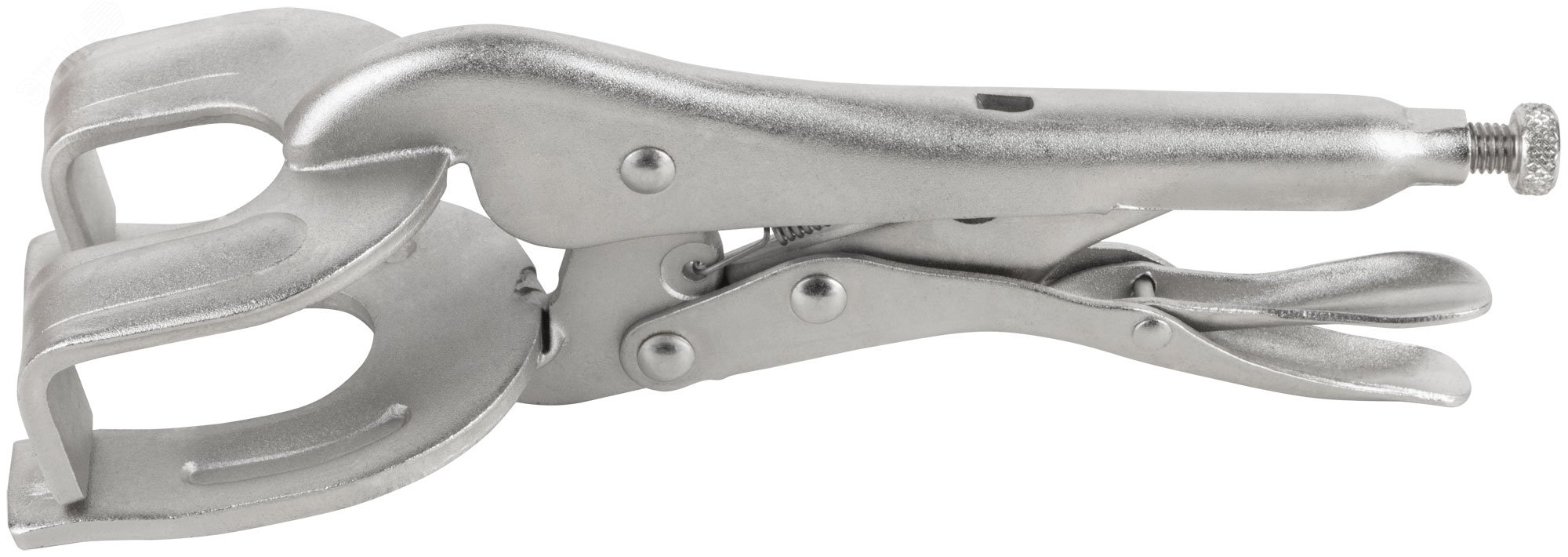 Изображение товара Зажим ручной FIT 225 мм для фиксации деталей, стальной, никелевое покрытие Изображение товара Зажим ручной FIT 225 мм для фиксации деталей, стальной, никелевое покрытие