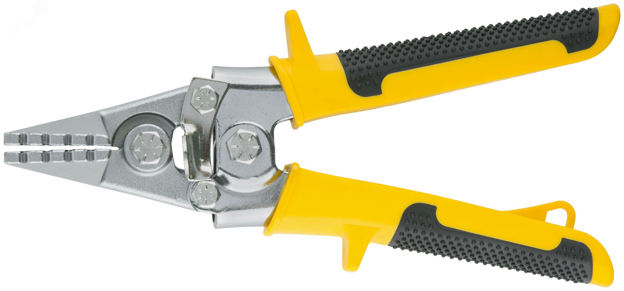 Изображение товара Плоскогубцы FIT IT для гибки листового металла с прорезиненными ручками 230 мм