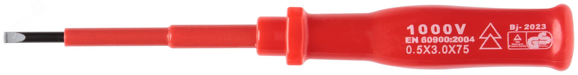 Изображение товара Изолированная отвертка 1000 В из стали CRV с магнитным наконечником 75 мм