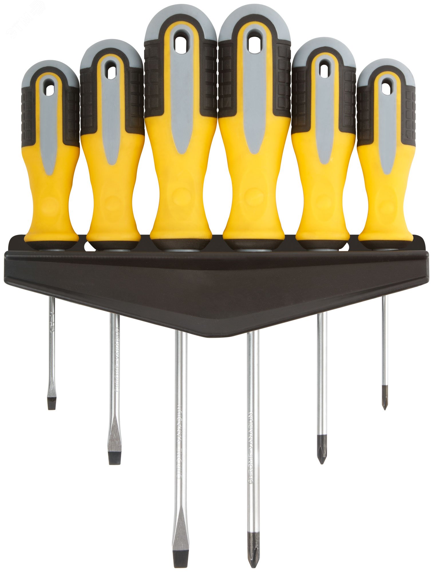 Изображение товара Набор отверток Старт FIT 6 шт с магнитными наконечниками и прорезиненными рукоятками