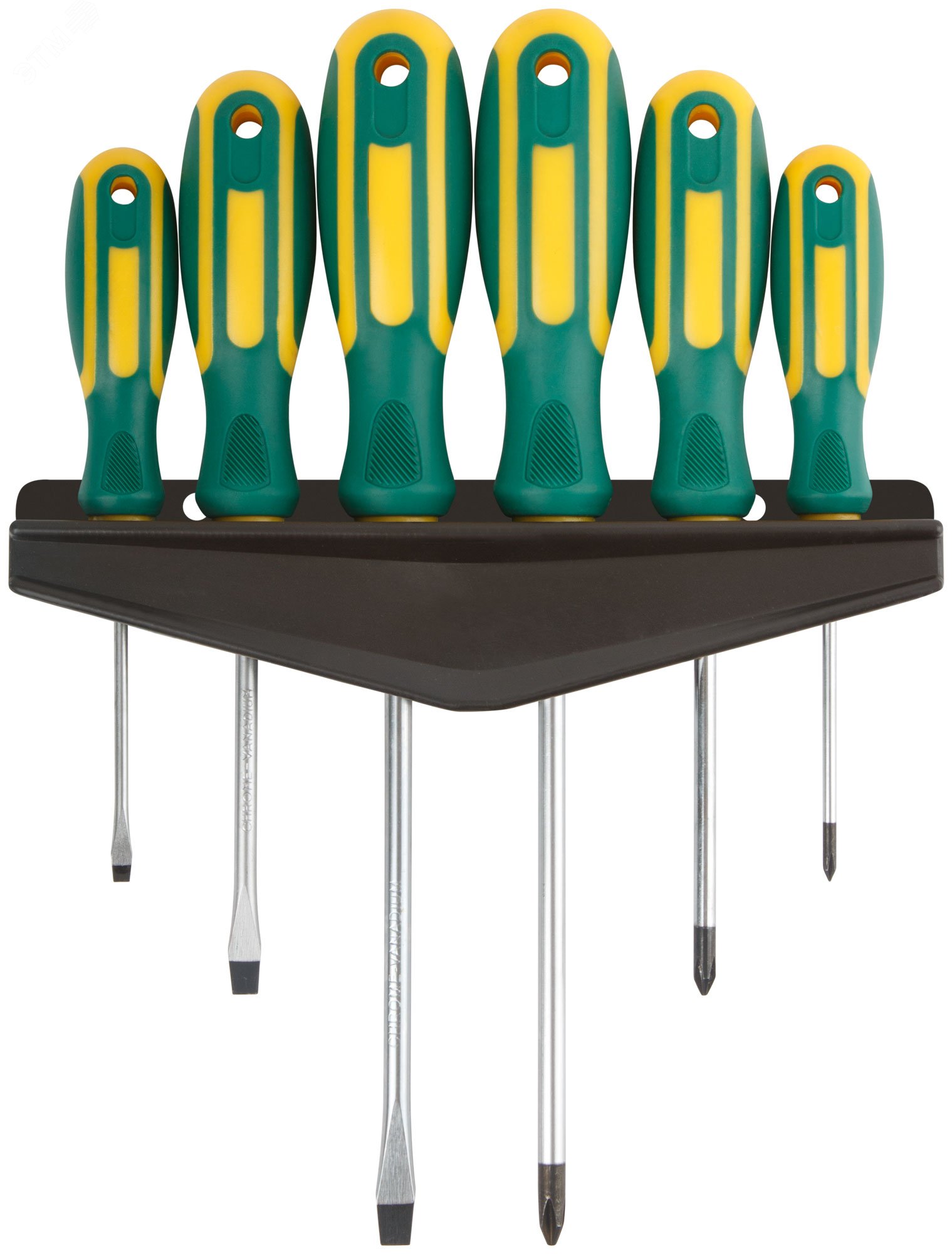 Изображение товара Набор отверток Контур FIT с магнитным наконечником и прорезиненными ручками 6 шт