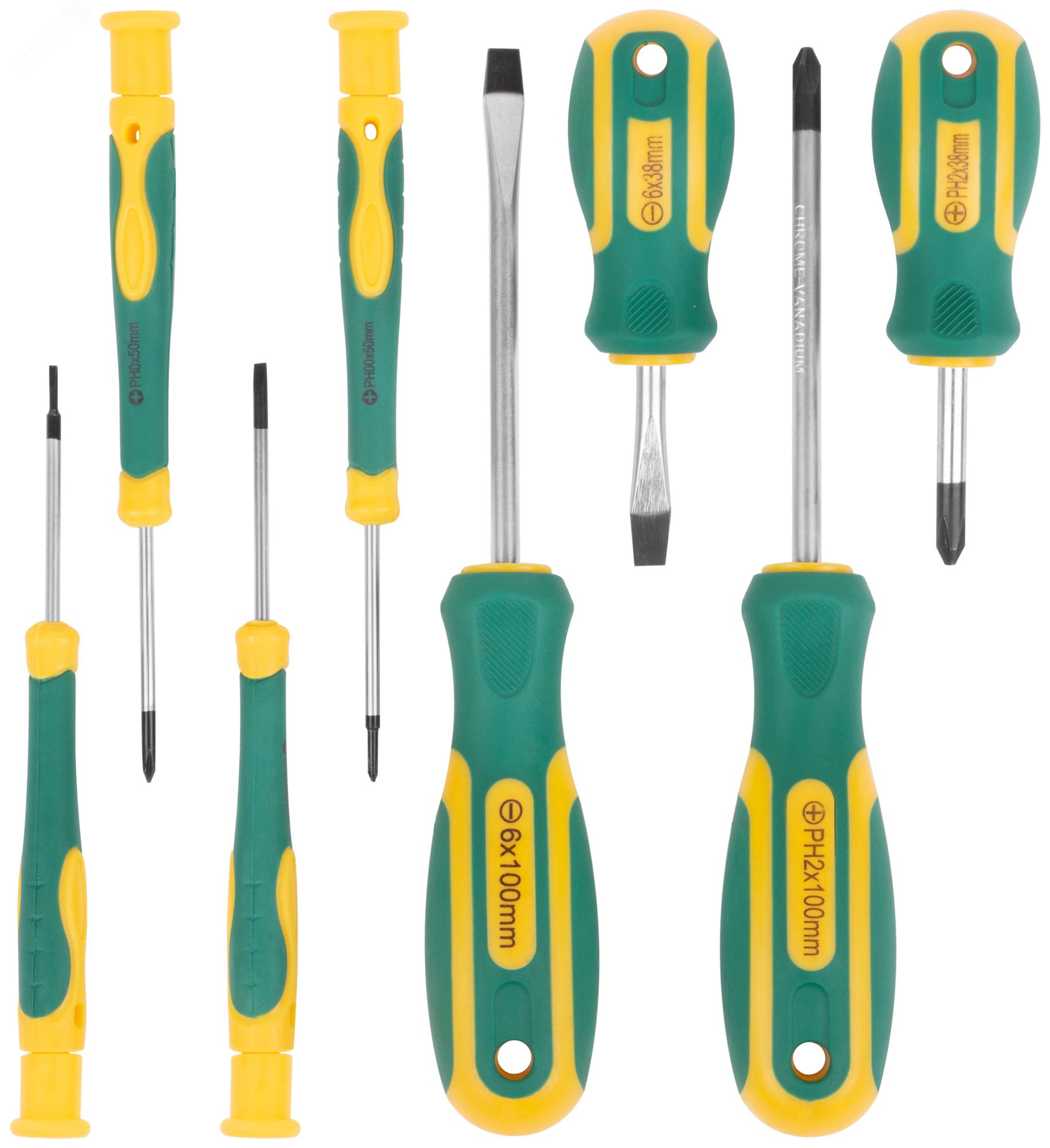 Изображение товара Комплект отверток FIT Контур 8 шт для стандартных и точных работ Изображение товара Комплект отверток FIT Контур 8 шт для стандартных и точных работ