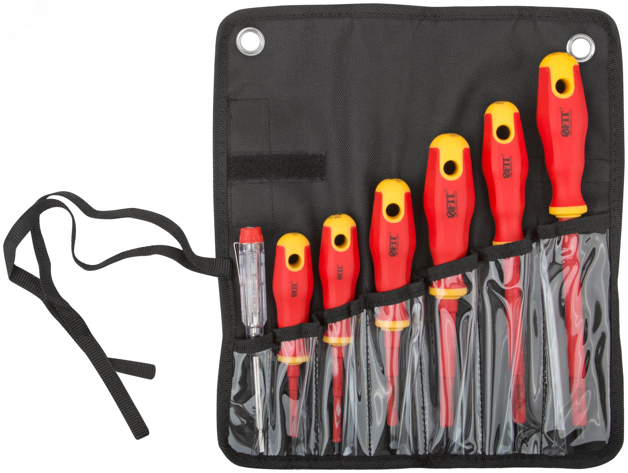 Изображение товара Набор изолированных отверток FIT IT 1000 В, 7 шт плюс индикаторная