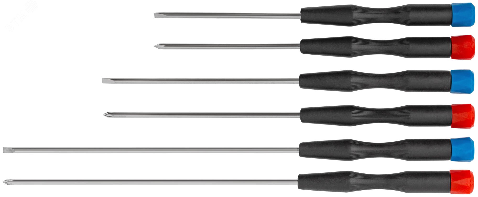 Изображение товара Отвертки для точных работ удлиненные 6 шт, PH/SL (шт)