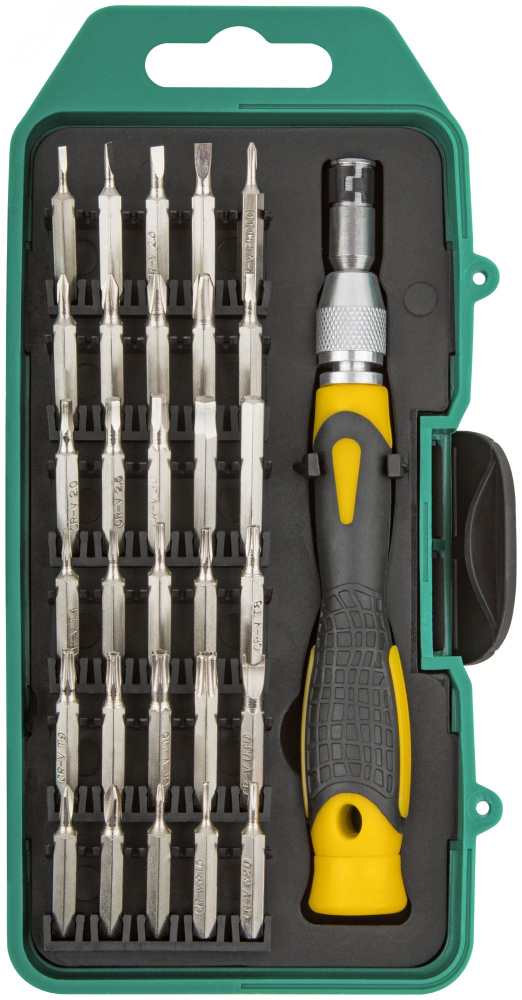 Изображение товара Отвертка с битами для точных работ 30 шт FIT IT в пластиковом кейсе