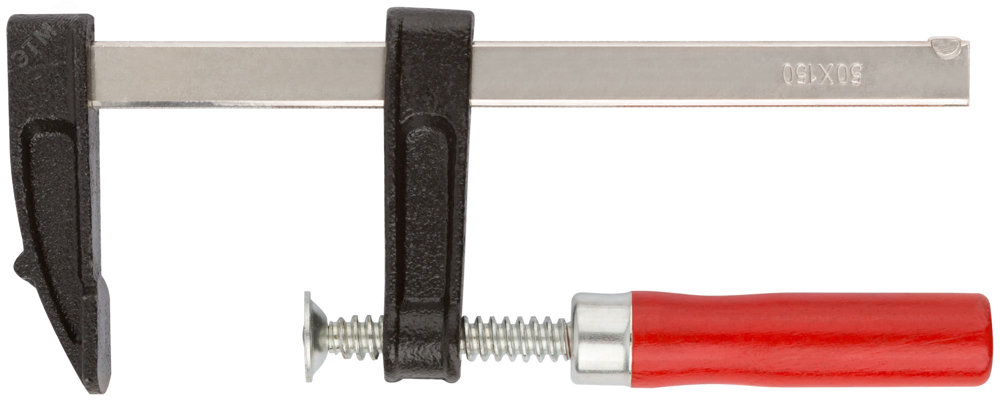 Изображение товара Струбцина типа F 50x150 мм из стали для фиксации деталей