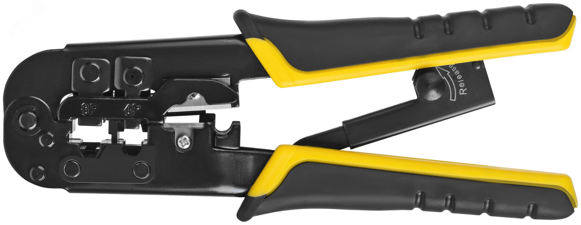 Изображение товара Кримпер для обжима RJ45, RJ11, RJ12 с пластиковыми ручками 190 мм