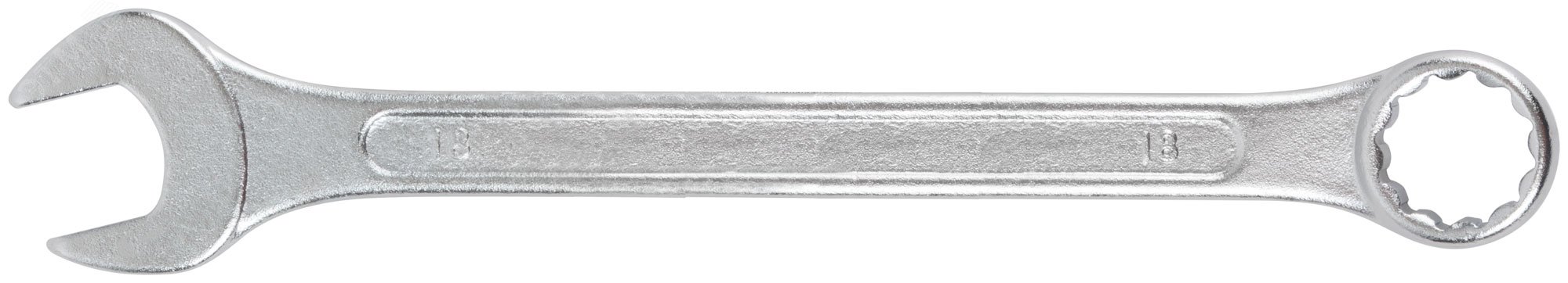 Изображение товара Ключ комбинированный Хард FIT IT 18 мм хромированный инструмент для работы с крепежом