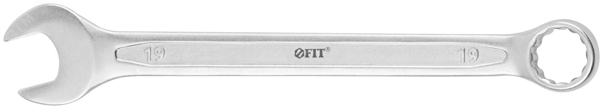 Изображение товара Комбинированный ключ FIT Гранд 19 мм холодная штамповка сталь Crv