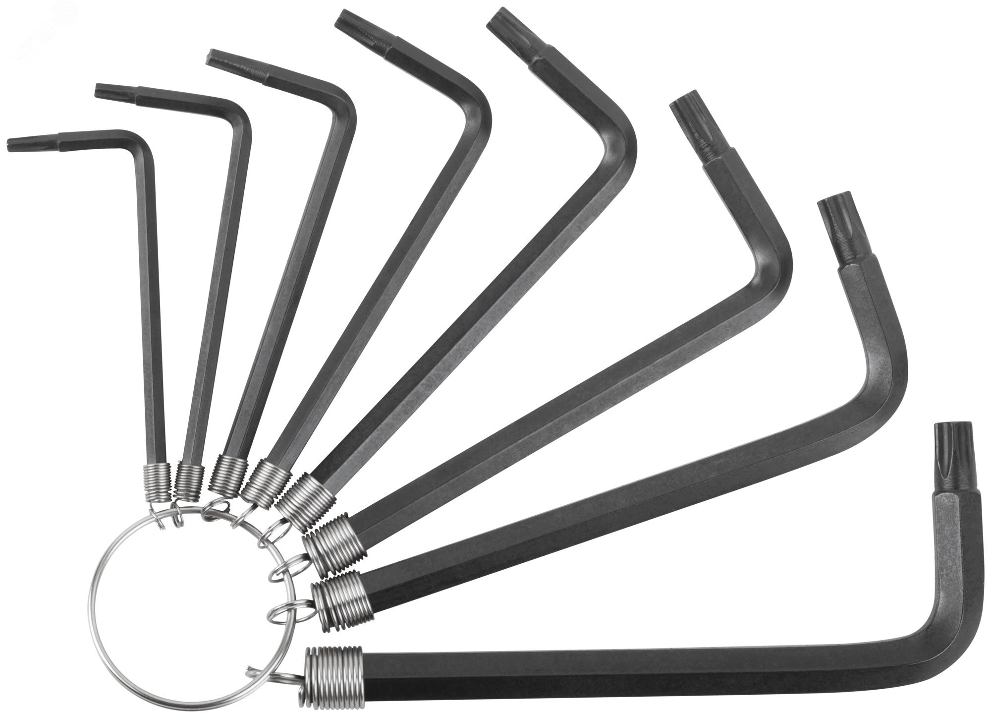 Изображение товара Набор ключей TORX FIT IT на кольце 8 шт из хромованадиевой стали