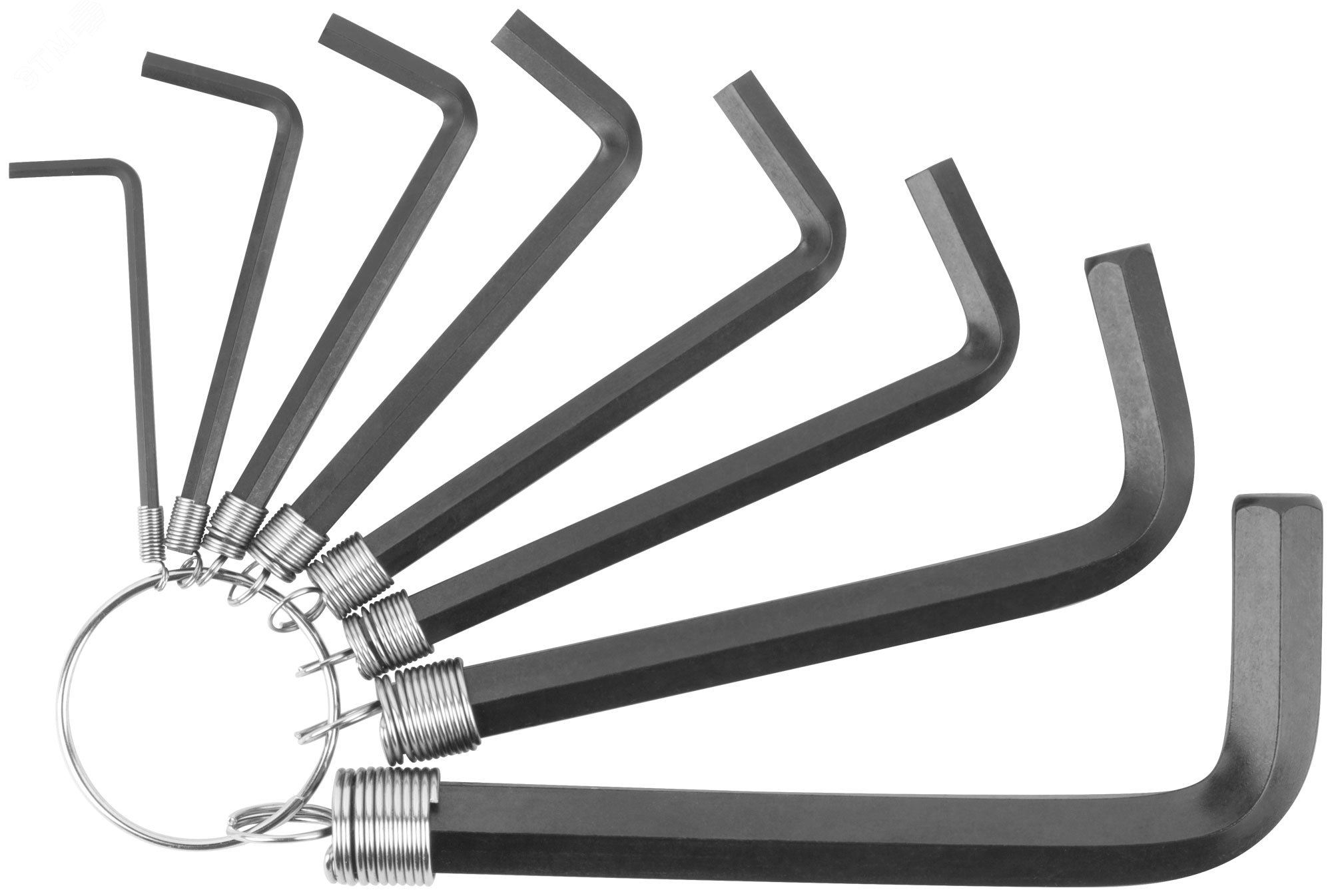 Изображение товара Набор ключей шестигранных на кольце FIT 8 шт 2-10 мм из Хром-ванадиевой стали