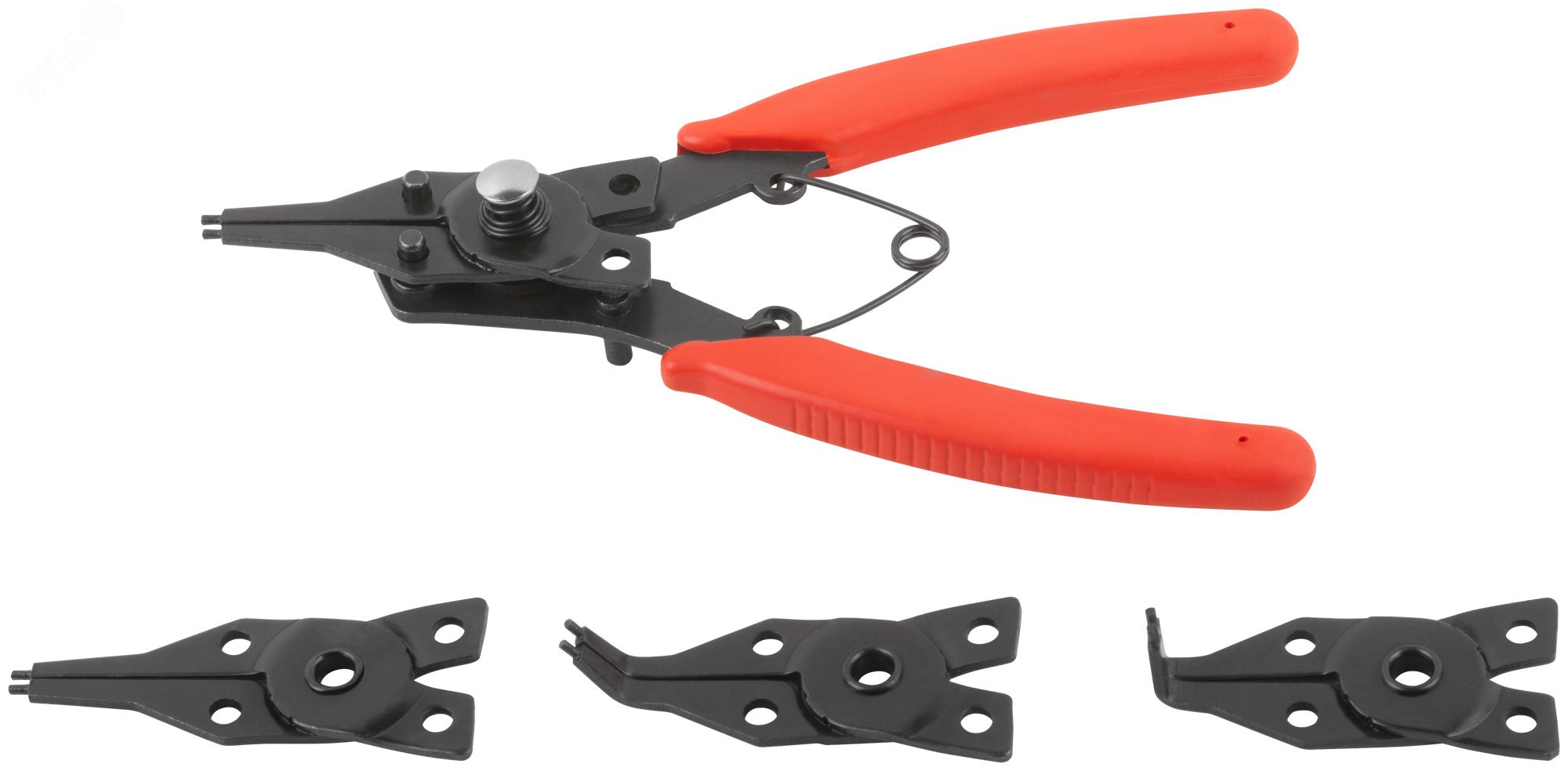 Изображение товара Разжим стопорных колец FIT с 4 сменными насадками инструмент для ремонта Изображение товара Разжим стопорных колец FIT с 4 сменными насадками инструмент для ремонта