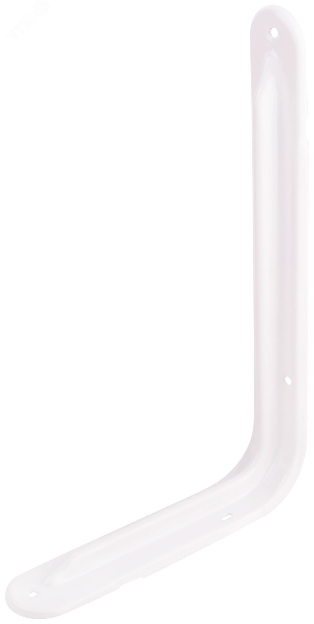 Изображение товара Усиленный уголок-кронштейн белый 230x350 мм 1 мм толщина для монтажа