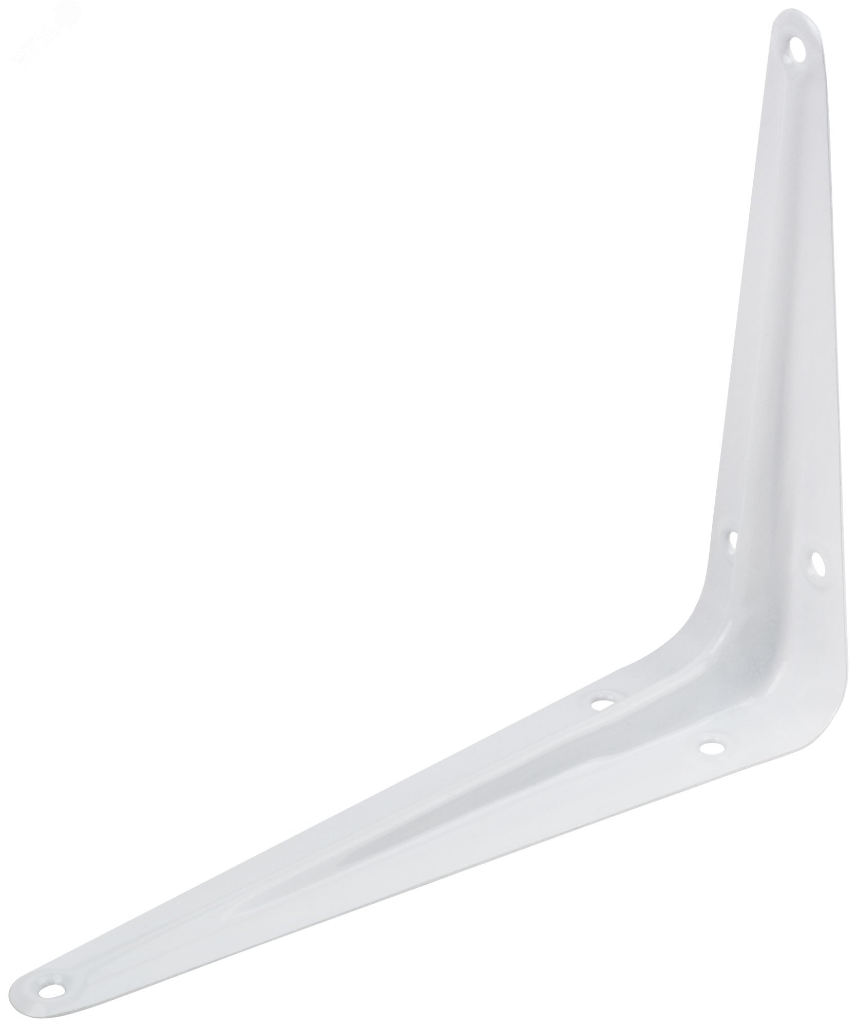 Изображение товара Консоль белая 125x150 мм (0,7 мм) сталь крепление для полок и стеллажей