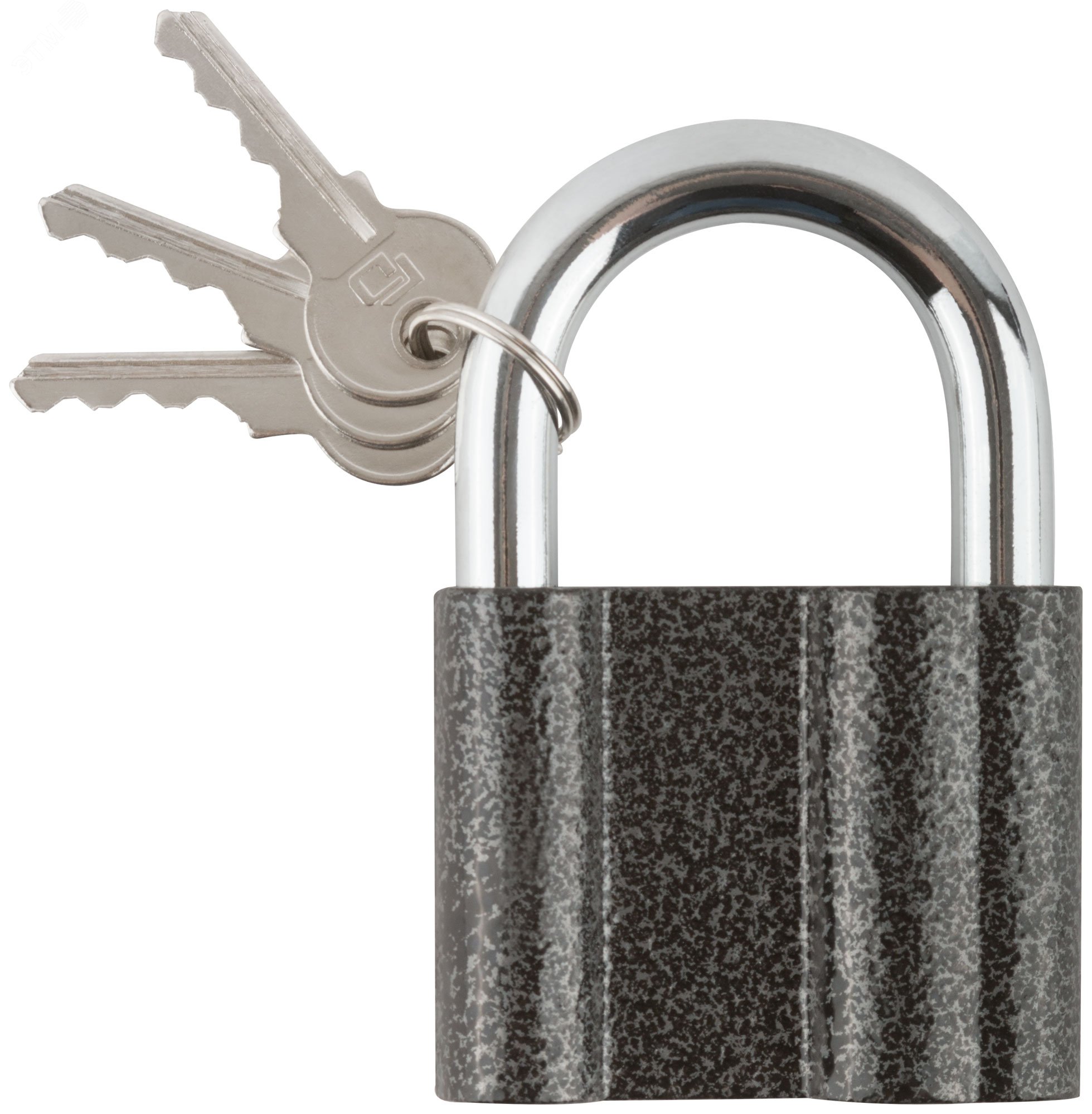 Изображение товара Замок навесной 601S из стали, 70 мм, серый, надежное запирание