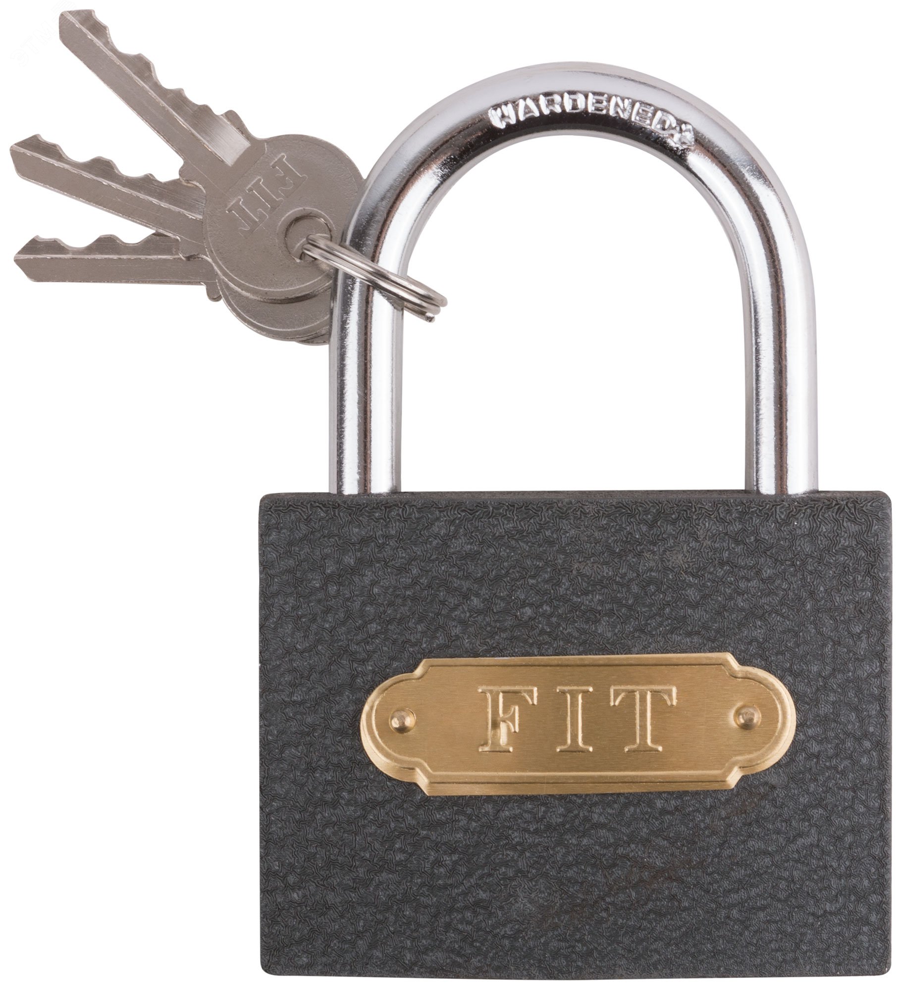 Изображение товара Навесной железный замок 75 мм с автоматическим запиранием и дисковым механизмом