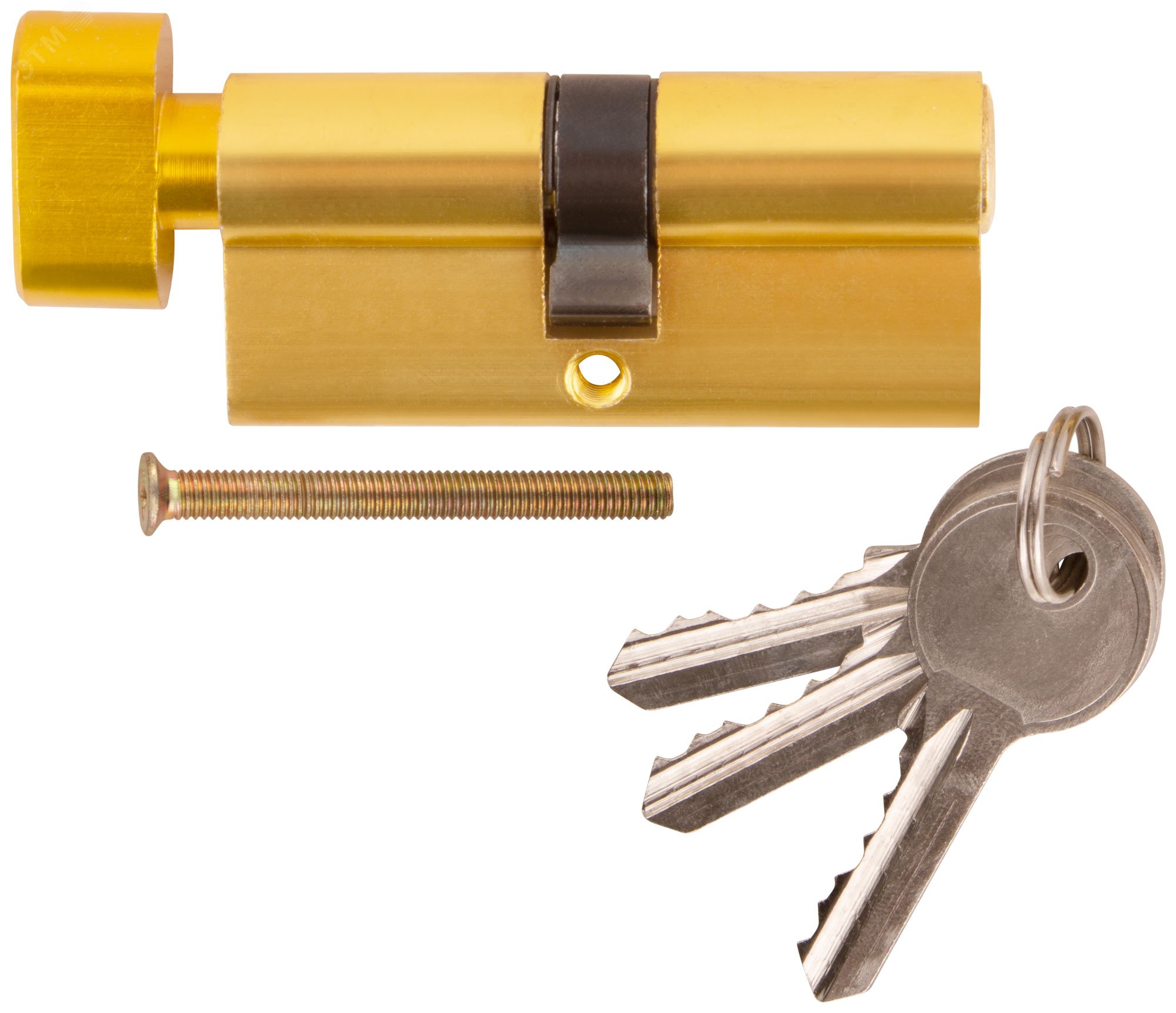 Изображение товара Цилиндровый механизм "Фабрика замков" 70 мм ключ-завертка латунь