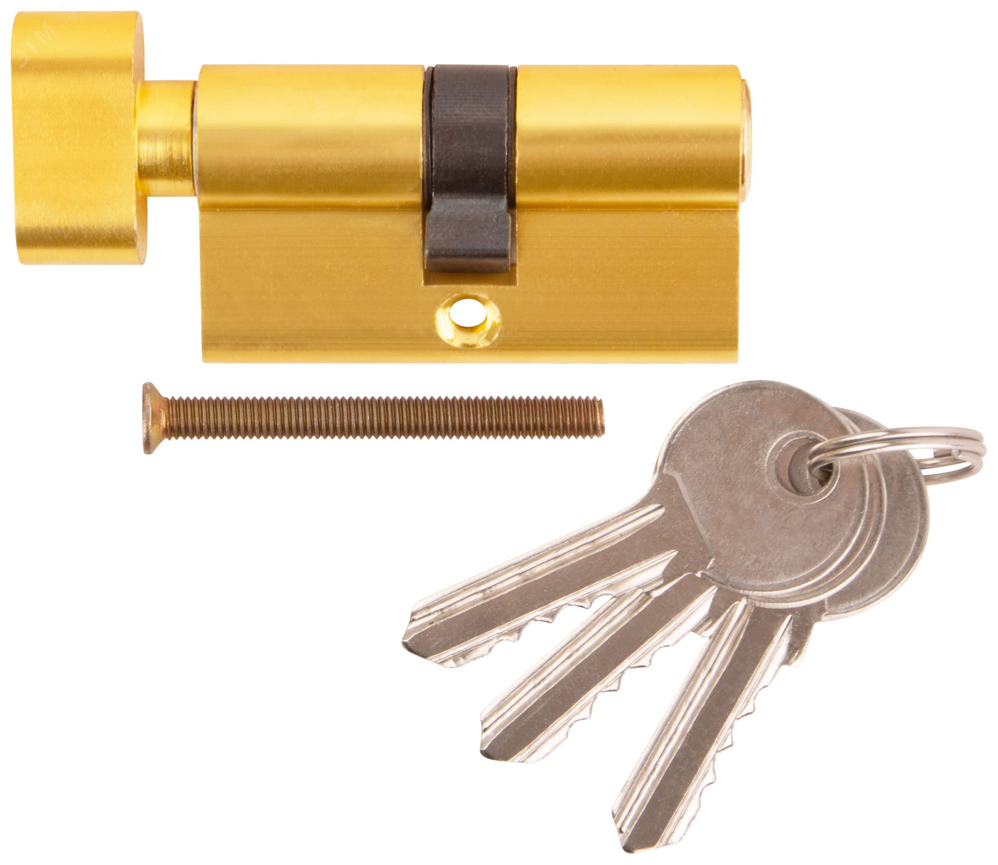 Изображение товара Цилиндровый механизм Фабрика замков 60 мм ключ-завертка латунь