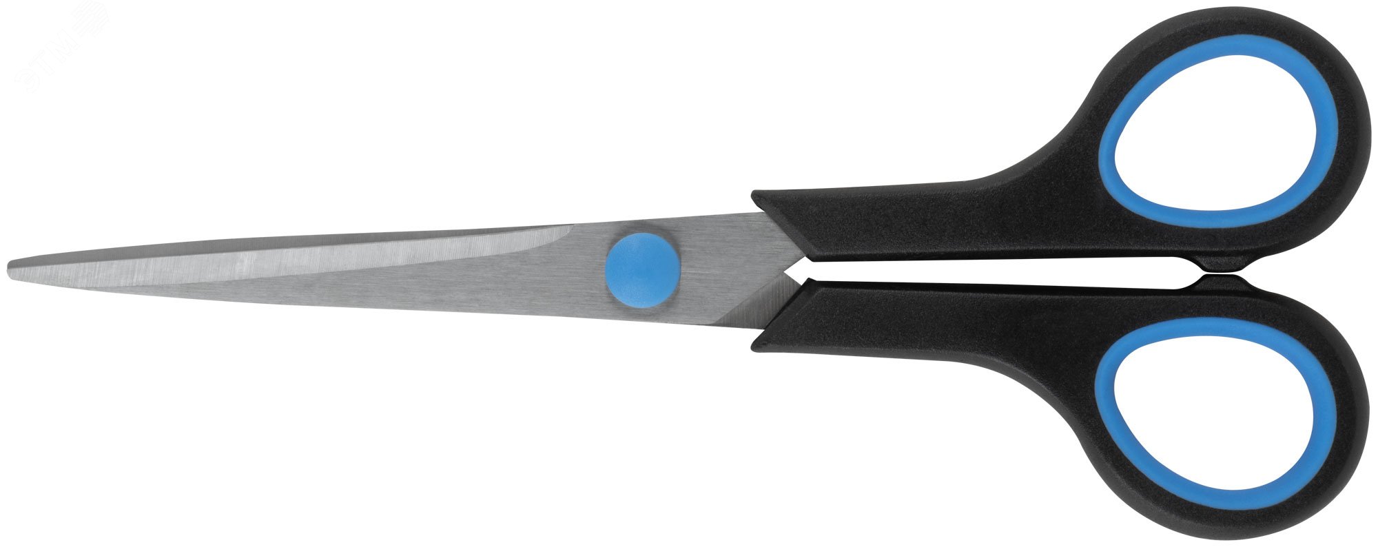 Изображение товара Бытовые нержавеющие ножницы с прорезиненными ручками 175 мм