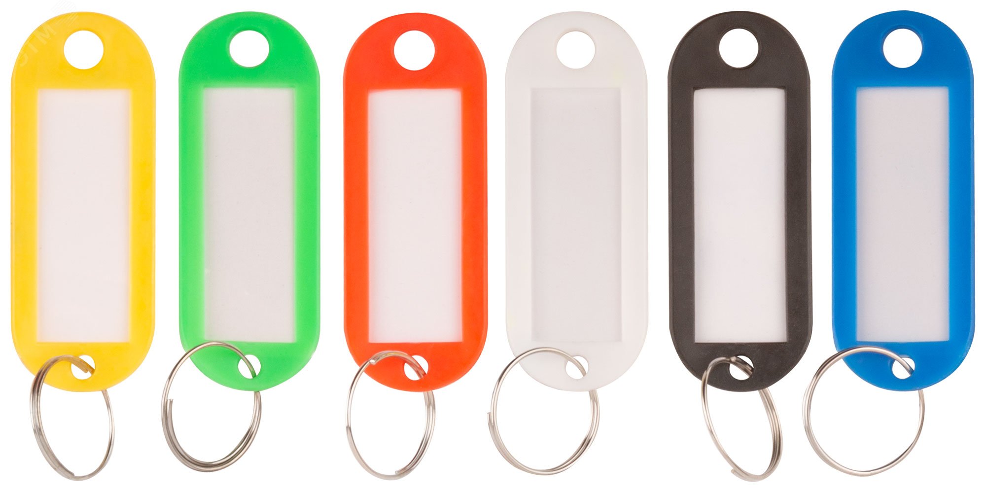 Изображение товара Набор бирок для ключей FIT 6 шт разноцветных пластиковых