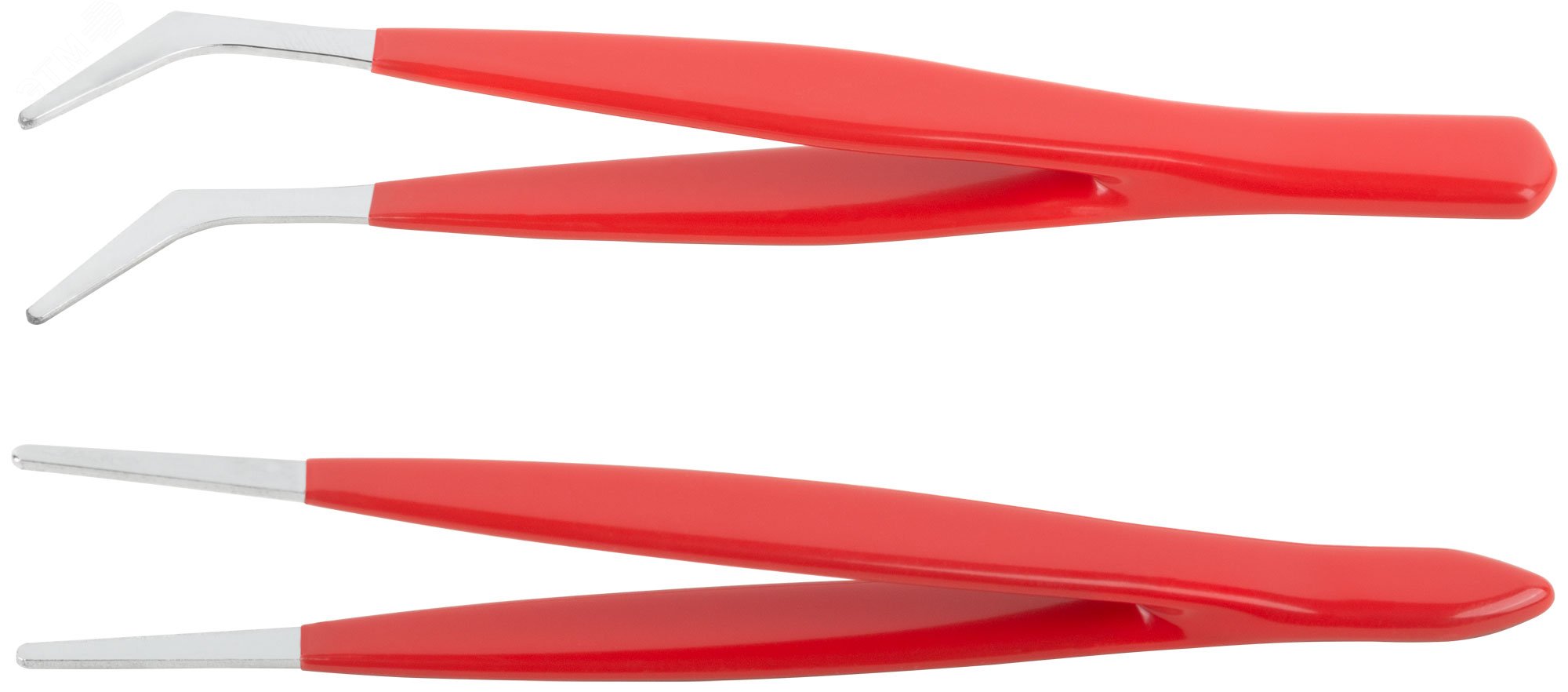 Изображение товара Набор пинцетов FIT IT 2 шт с ПВХ ручкой