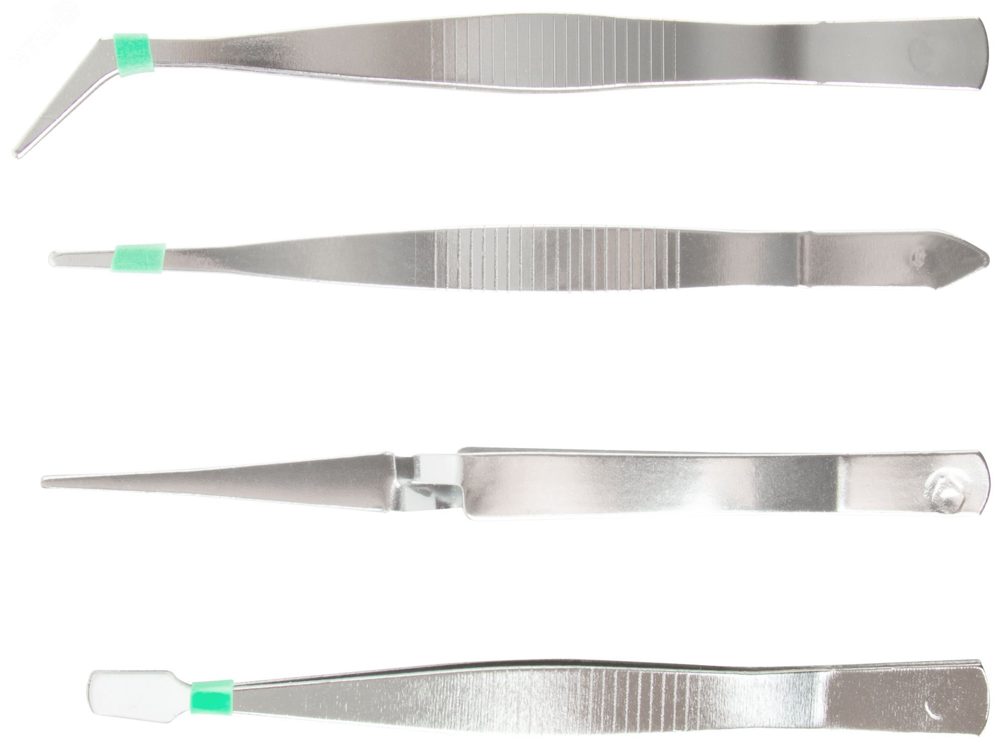 Изображение товара Пинцеты набор 4 штнержавеющие (шт)