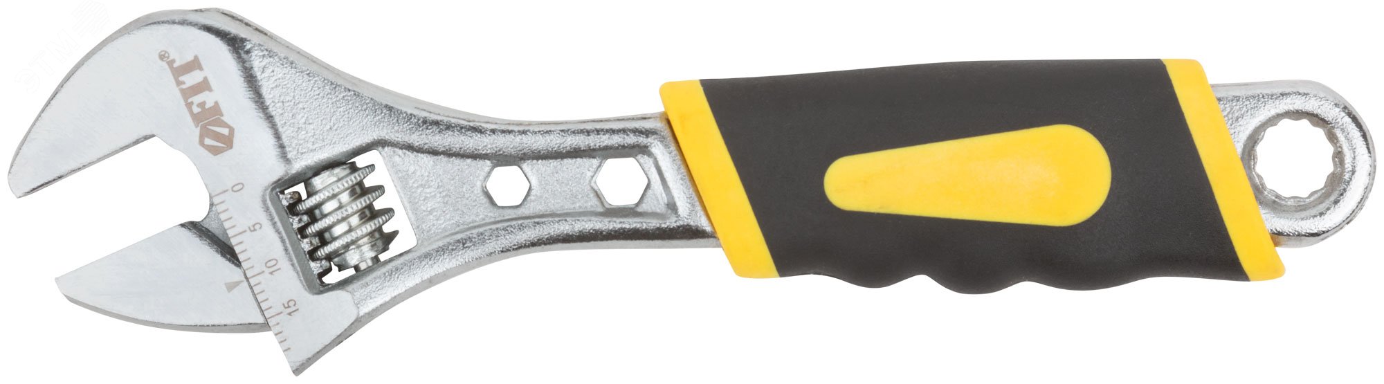 Изображение товара Ключ разводной Старт FIT IT 150 мм с ПВХ накладкой и встроенным накидным ключом Изображение товара Ключ разводной Старт FIT IT 150 мм с ПВХ накладкой и встроенным накидным ключом