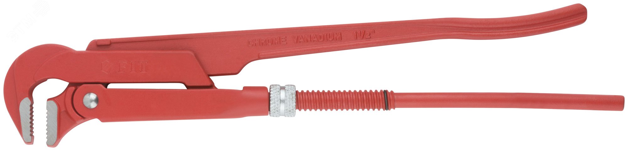 Изображение товара Ключ трубный газовый CrV Профи 90 градусный 1.5 дюйма