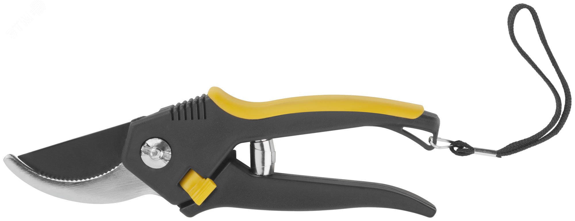 Изображение товара Садовый секатор FIT 77093 Литой, внахлест, 20 мм, 200 мм, черный