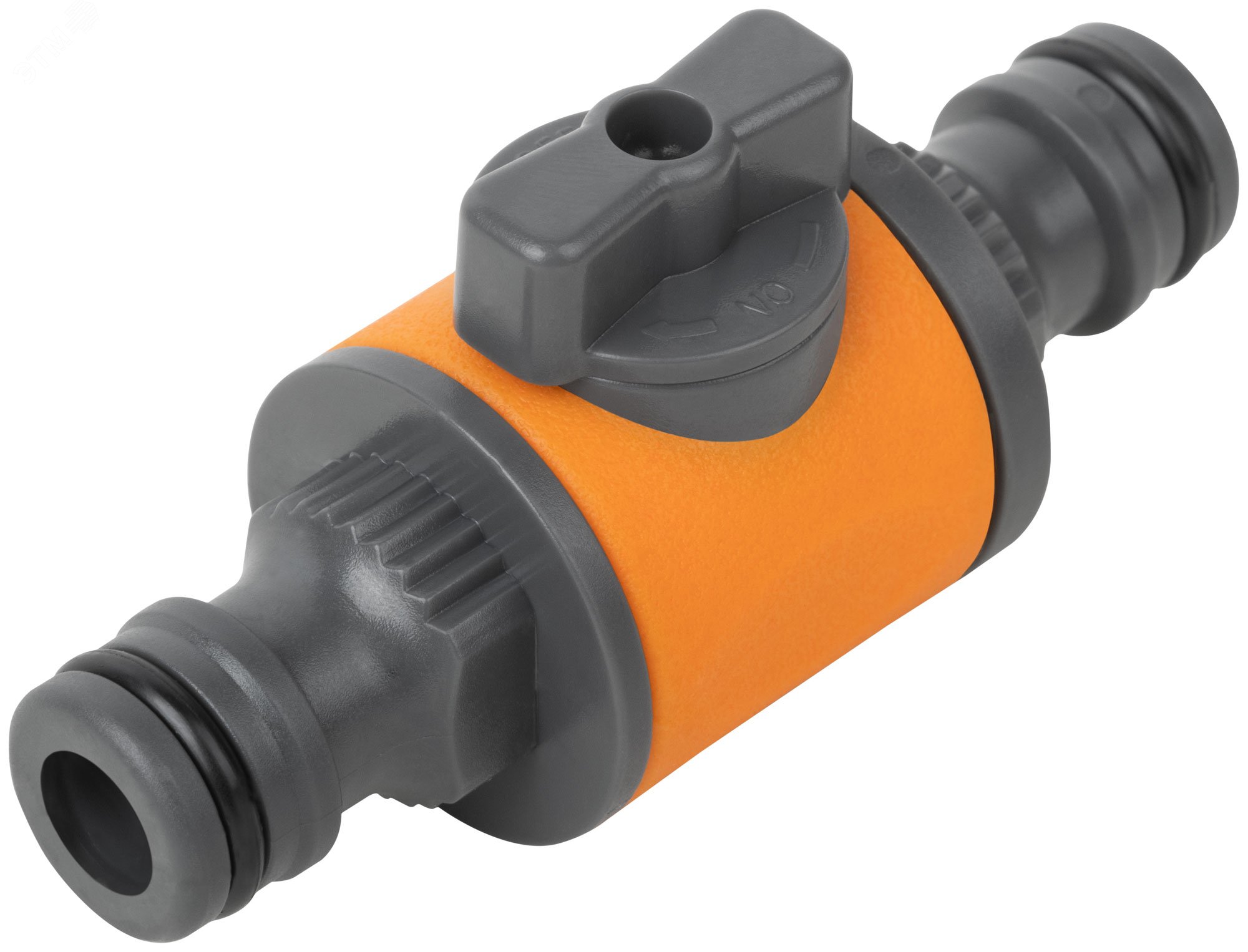 Изображение товара Переходник двухкомпонентный с запорным клапаном для шлангов